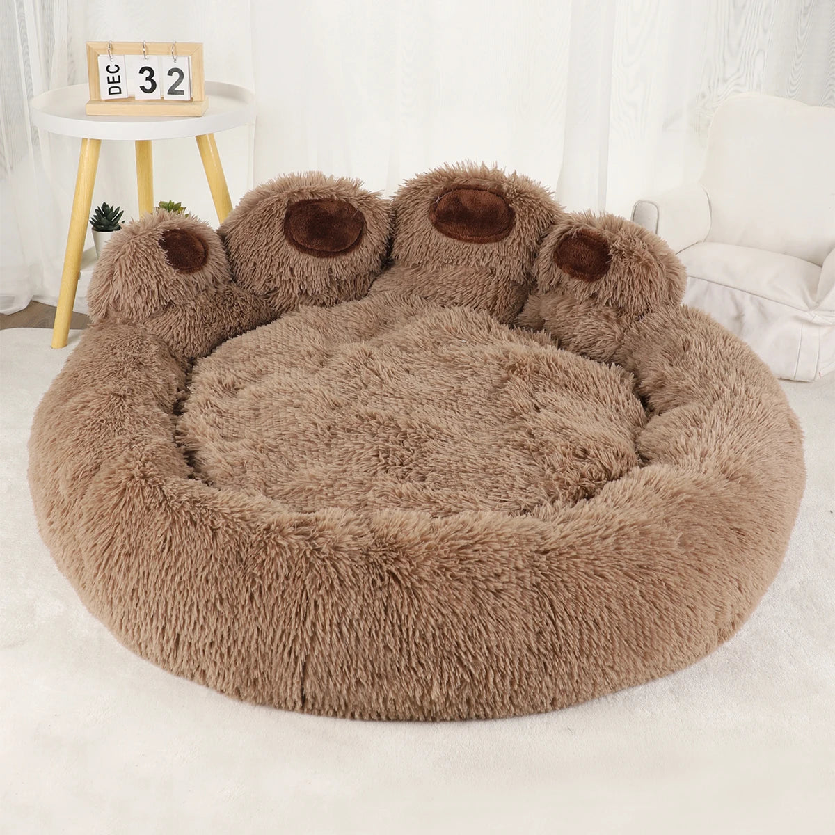 Luxury Fluffy Kennel Bed with Baskets