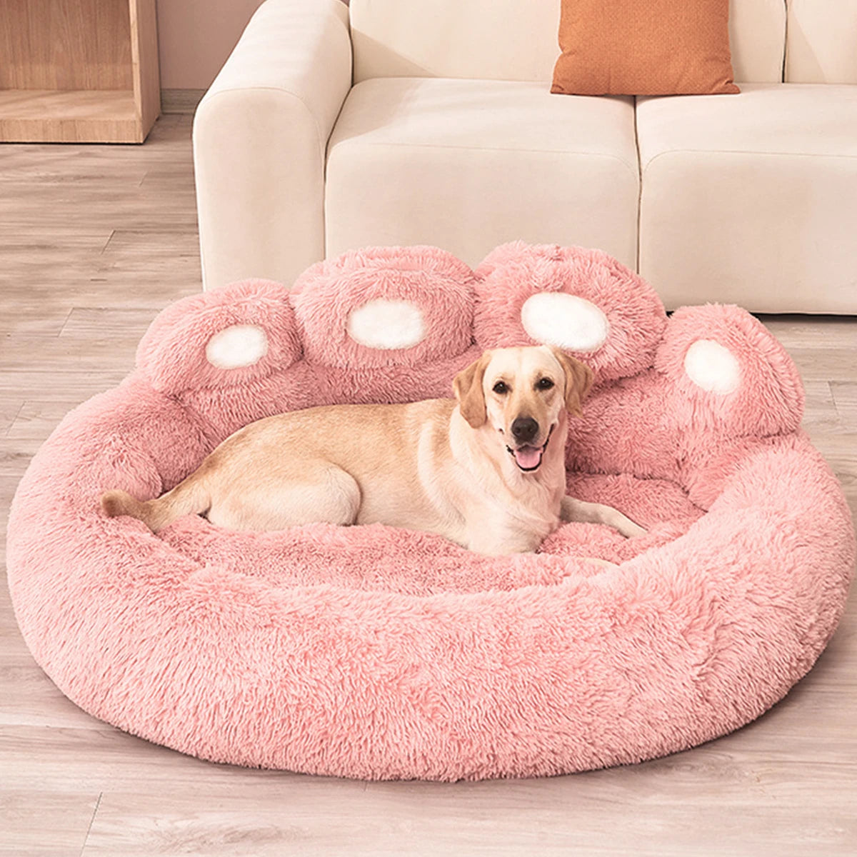 Luxury Fluffy Kennel Bed with Baskets